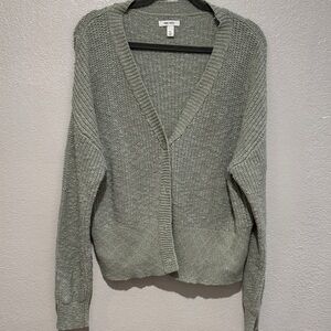 Nine West Sage Green Knit Cardigan